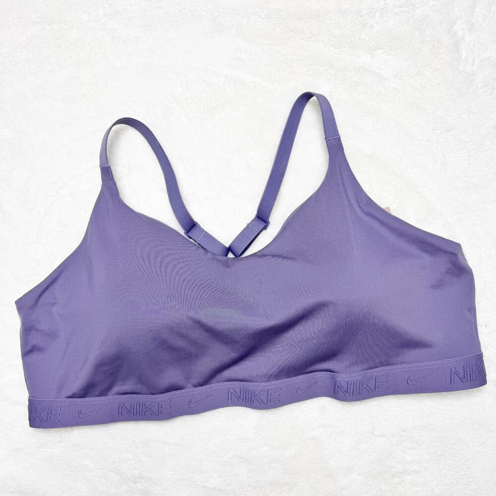 NIKE Dri-Fit Indy Padded Sports Bra in Daybreak Purple size 3X NEW w TAGS